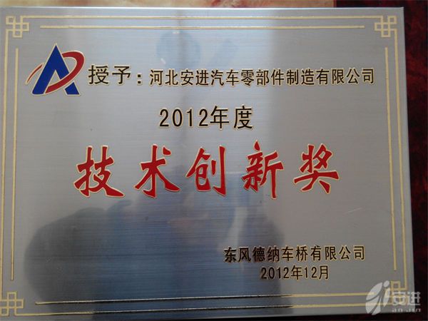 德納2012技術(shù)創(chuàng)新獎